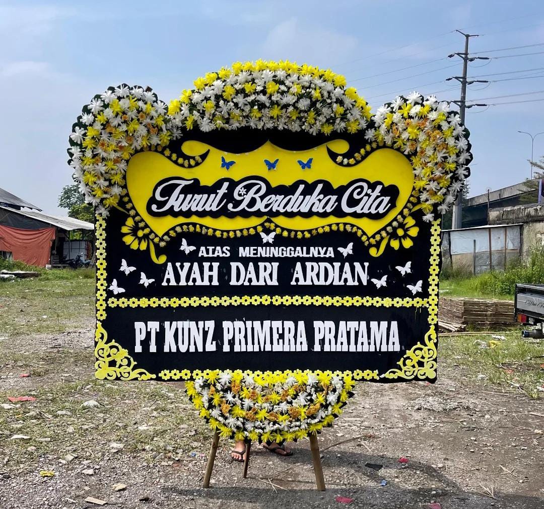 Karangan Bunga 4 Titik - Premium