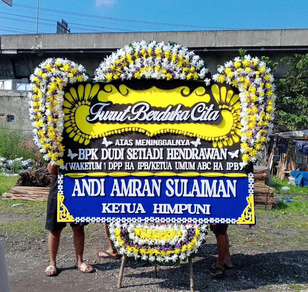 Karangan Bunga 4 Titik - Premium